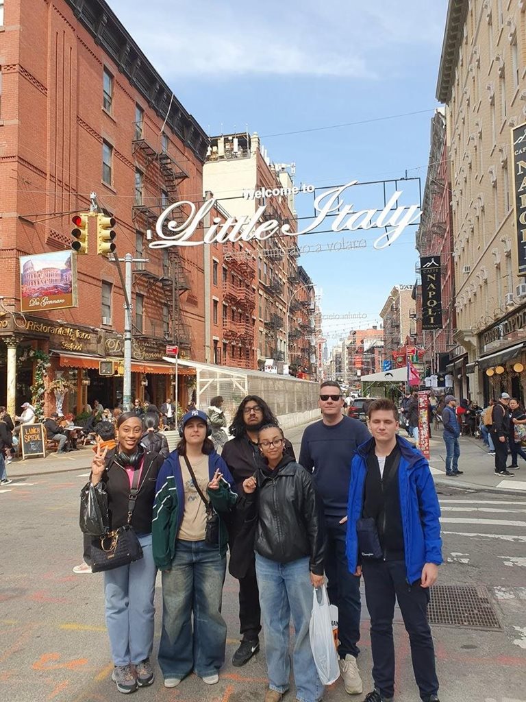 Students in Little Italy