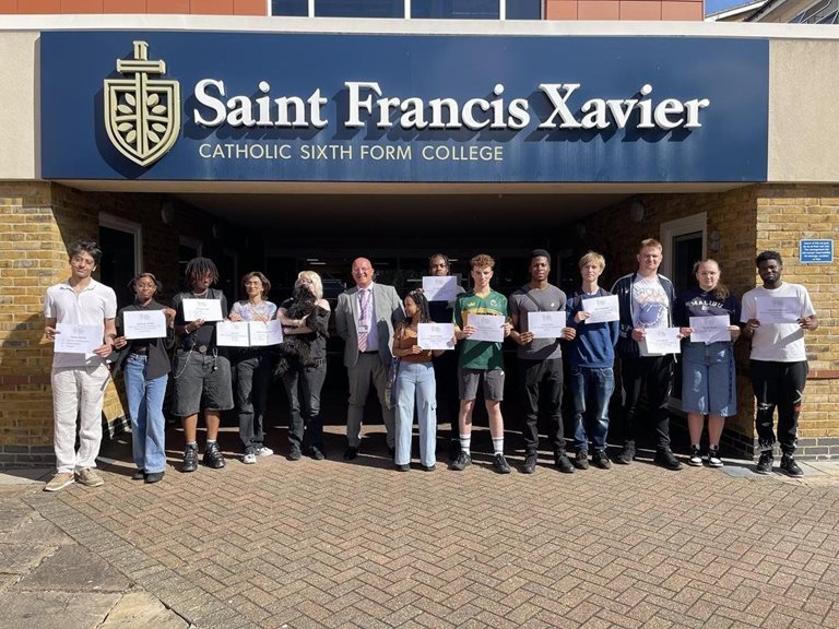 Saint Francis Xavier Catholic Sixth Form College announces improved 2024 results